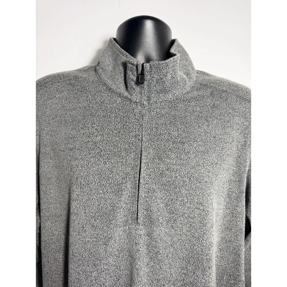 ExOfficio 1/4‎ Zip Pullover Mens XL Gray Long Sleeve Mock Neck Casual Top